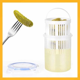 حافظة مخللات مع مصفاة 2.5 لتر حافظة مخللات مع مصفاة 2.5 لتر