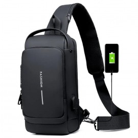 شنطة كتف شبابية تحتوي على مدخل USB