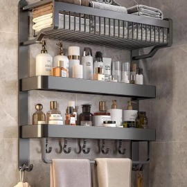 طقم رفوف حمام ملكي ستانلس ستيل ضد الصدأ جودة عالية جدا طقم رفوف حمام ملكي ستانلس ستيل ضد الصدأ جودة عالية جدا