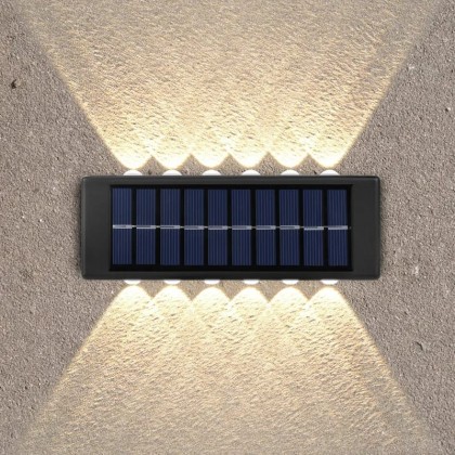 مصباح حائط LED‏ يعمل بالطاقة الشمسية قطعتين