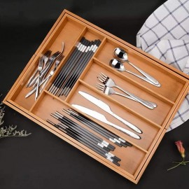 منظم ادراج خشبي متعدد الاستخدام يمكن تكبيره وتصغيره منظم ادراج خشبي متعدد الاستخدام يمكن تكبيره وتصغيره