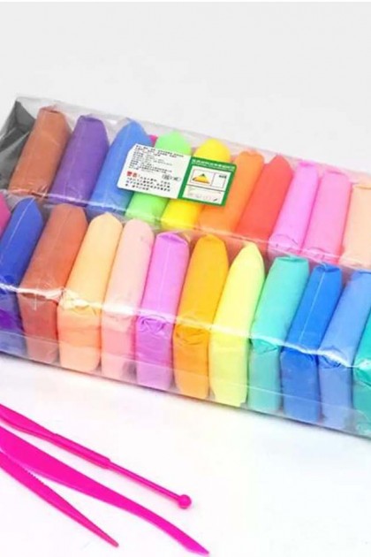 ملتينة رملية ملونة للأطفال لعمل الأشكال المختلفة مكونة من 12 لون