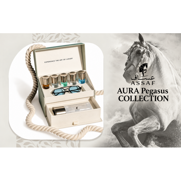 مجموعة عطور AURA Pegasus Collection (مجموعة أورا بيقاسوس) الفاخرة من براند عساف مجموعة عطور AURA Pegasus Collection (مجموعة أورا بيقاسوس) الفاخرة من براند عساف
