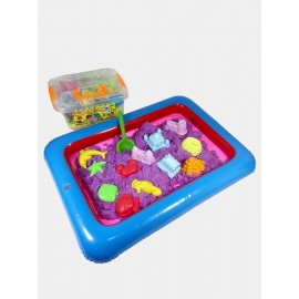 لعبة الرمل السحري للأطفال مكونة من 12 قالب