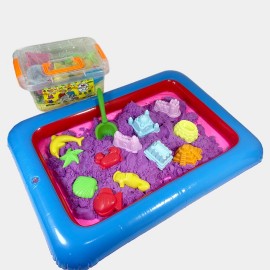 لعبة الرمل السحري للأطفال مكونة من 12 قالب