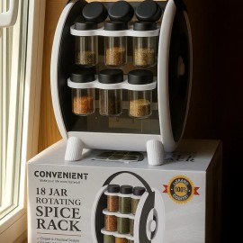 طقم بهارات دوار مكون من 18 قطعة 