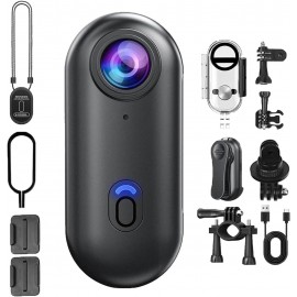 كاميرا عصرية بدقة 4k مع علاقة للرقبة