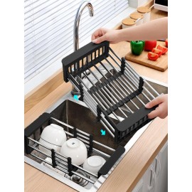 سلة مجلى ومصفاة 2*1 ستانلس ستيل قابلة للتمدد