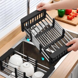 سلة مجلى ومصفاة 2*1 ستانلس ستيل قابلة للتمدد سلة مجلى ومصفاة 2*1 ستانلس ستيل قابلة للتمدد