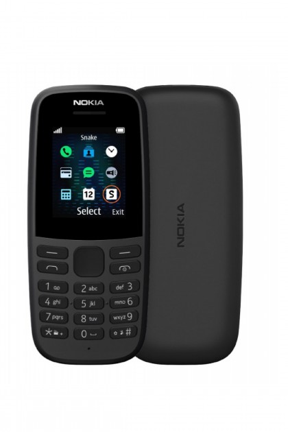 جوال Nokia 105 لون اسود كفالة عام 