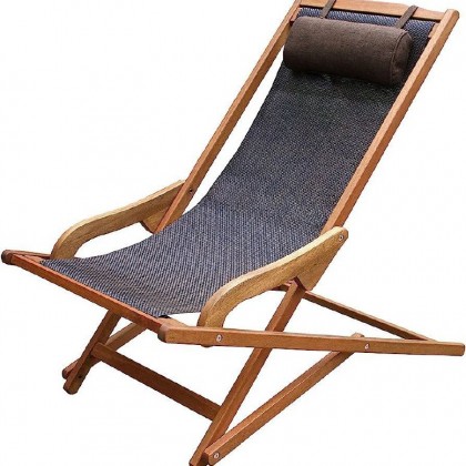 كرسي رحل حجم كبير قابل للطي مصنوع من خشب البامبو 