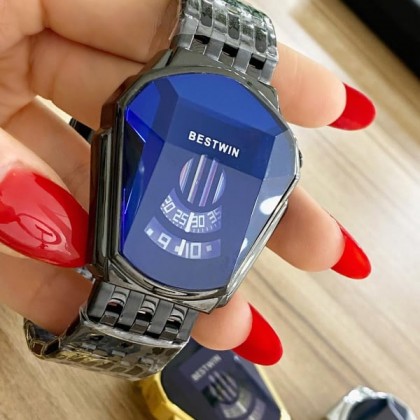 ساعة رجالية بتصميم حديث من شركة bestwin  العالمية 