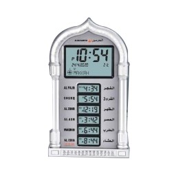 ساعة اذان المساجد ماركة الحرمين تعمل بالشحن