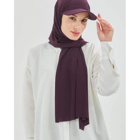 شال مع طاقية (قطعة وحدة)