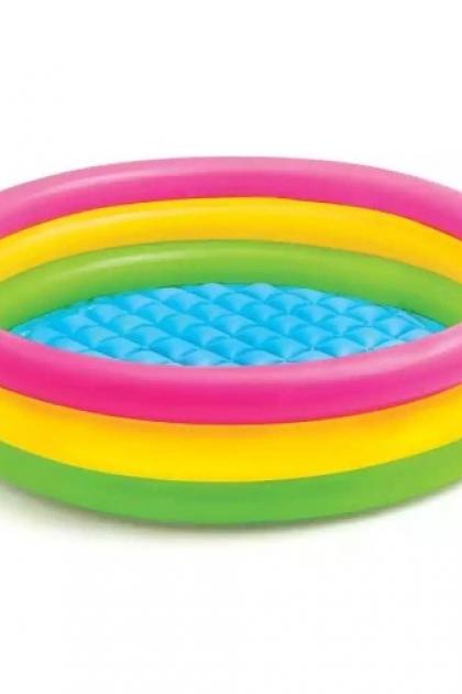 بركة سباحة ملونة للأطفال ماركة Intex حجم صغير