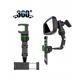 حامل هاتف للسيارة يُثبت بمرآة السيارة متعدد الوظائف حامل هاتف للسيارة يُثبت بمرآة السيارة متعدد الوظائف