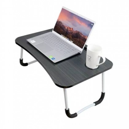 طاولة لابتوب سهلة الطي تحتوي على مكان مخصص للهاتف او التابلت