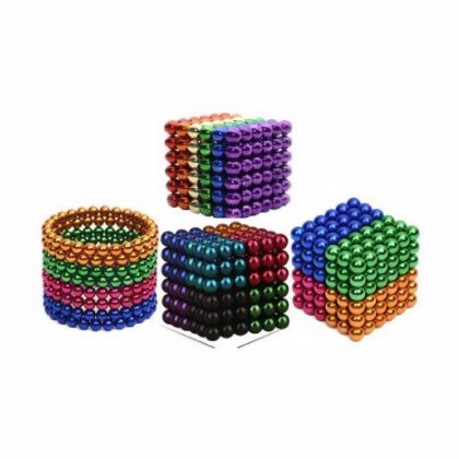 لعبة الكرات المغناطيسية متعددة الألوان 216 قطعة