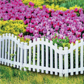 سياج بلاستيك للحديقة مكون من 4 قطع 