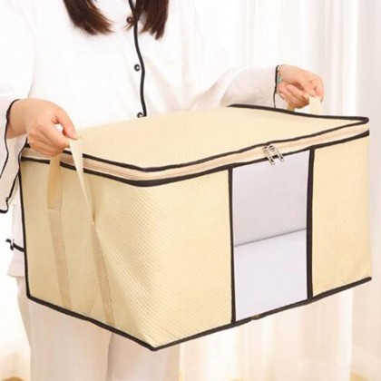 صندوق قماشي لحفظ وتنظيم الملابس لاستغلال المساحة والمحافظة عليها من الاتربة