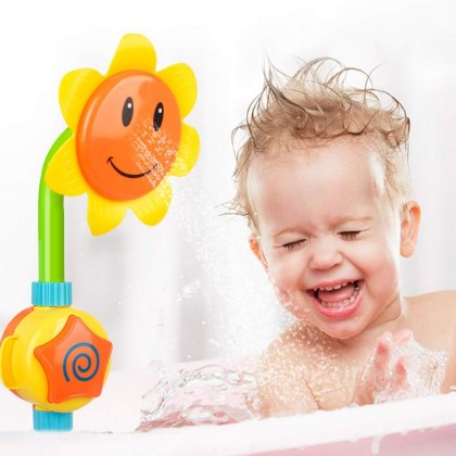لعبة الاستحمام للاطفال على شكل عباد الشمس 