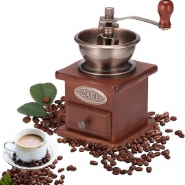 مطحنة قهوة خشبية  كلاسيكية يدوية 