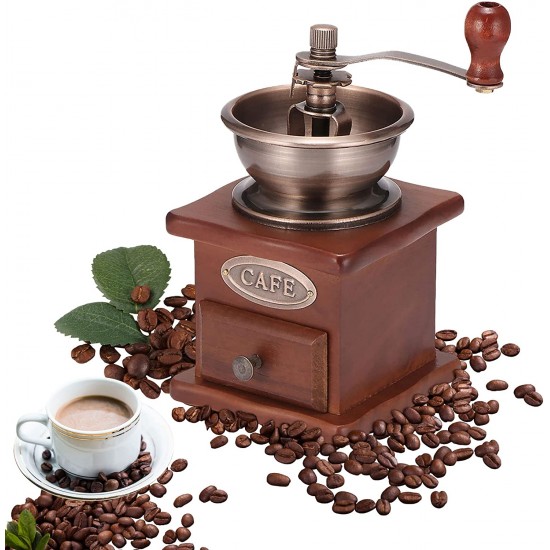 مطحنة قهوة خشبية  كلاسيكية يدوية 