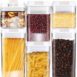 طقم لحفظ الاطعمة مكون من 6 قطع محكم الإغلاق