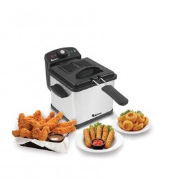 مقلى كهربائي مصنوع من الستانلس ستيل ماركة MEGA بسعة 1 لتر