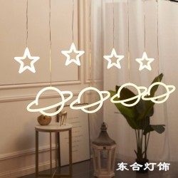 شلال اضاءة رمضانية على شكل نجوم وكواكب يعمل على الكهرباء شلال اضاءة رمضانية على شكل نجوم وكواكب يعمل على الكهرباء