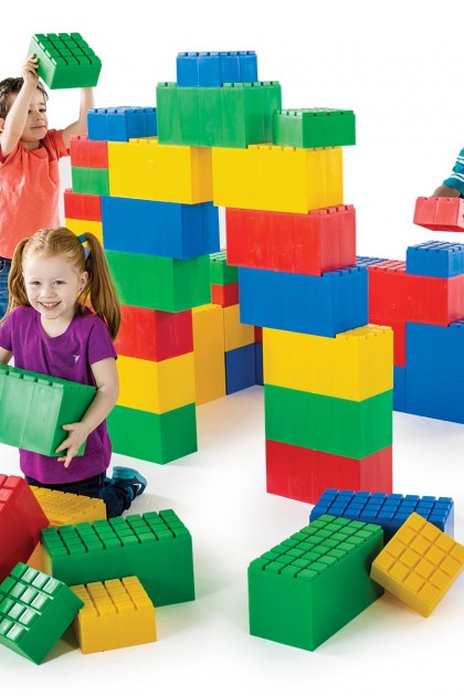 ليجو لعب للاطفال حجم كبير مكون من 35 قطعة 