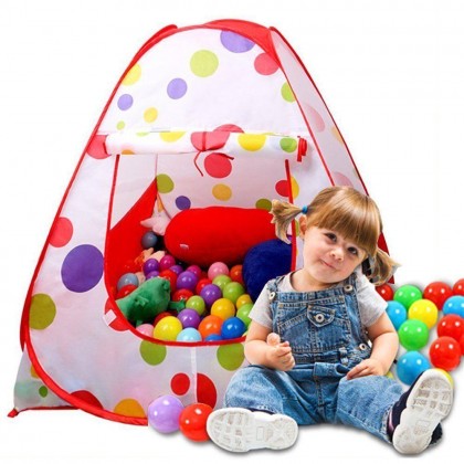 خيمة طابات للاطفال تحتوي على 50 طابة ملونة