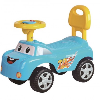 سيارة اطفال باشكال كرتونية مع موسيقى وبعدة الوان 