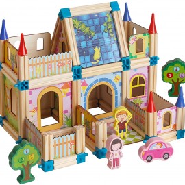 ليجو خشب للاطفال مكون من  128 قطعة ليجو خشب للاطفال مكون من  128 قطعة