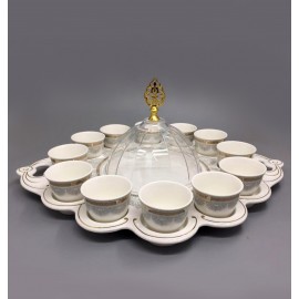 ضيافة مع طقم فناجين عدد 12 