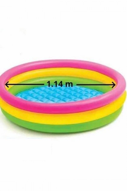 بركة سباحة ملونة للأطفال ماركة Intex حجم متوسط