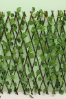 شبك جدران قابل للتمدد على شكل أوراق شجر خضراء