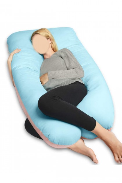 وسادة كبيرة للحامل تساعد على النوم بشكل مريح 