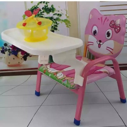 كرسي طعام للأطفال بأشكال كرتونية يمكن تحويله لكرسي عادي