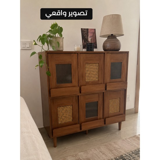 خزانة منزلية مكونة من 6 دفات بتصميم انيق ha-6