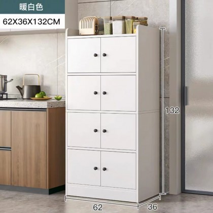خزانة مطبخ خشبية بيضاء على شكل دفات موديل CD-58