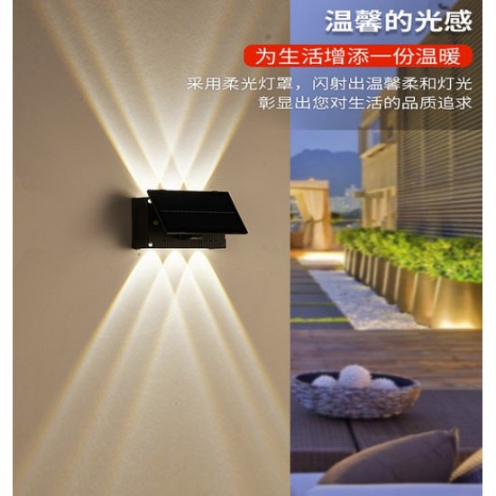 كشاف حائط باضاءة صفراء يعمل بالطاقة الشمسية L-2