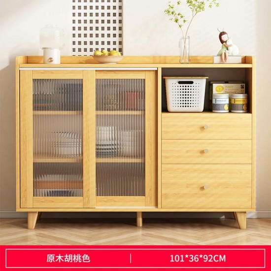 خزانة مطبخ مع جوارير ودفات بتصميم عصري ef-61