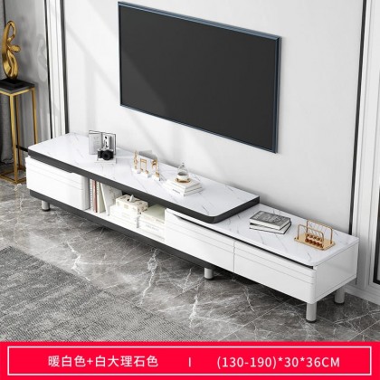خزانة تلفزيون قابلة للتمدد باللون الأبيض ef-108