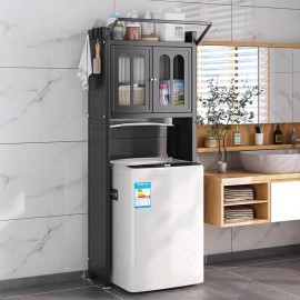 وحدة تنظيم منزلية معدنية توضع فوق الغسالة بتصميم عصري 882-2 وحدة تنظيم منزلية معدنية توضع فوق الغسالة بتصميم عصري 882-2