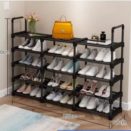 رفوف احذية بلاستيكية مكونه 5 طبقات  رفوف احذية بلاستيكية مكونه 5 طبقات