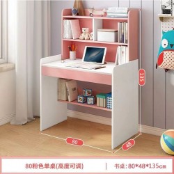 مكتب دراسي باللون الزهري والأبيض ab-167