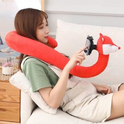 حامل هاتف مع وساده للرقبة يمكن طيها بسهوله a-1