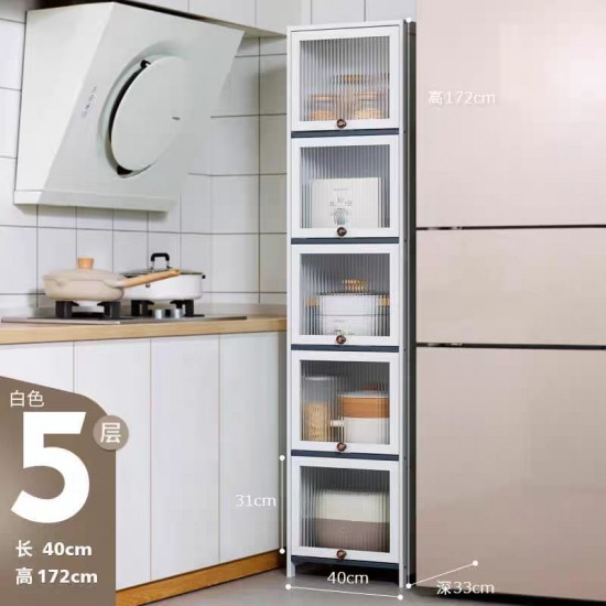 خزانة طولية مصنوعه من الخشب بخمس أبواب a-35