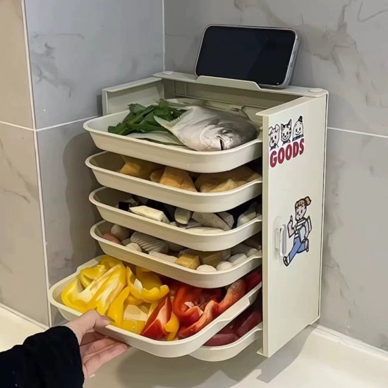 حامل اطباق مكون من 6 طبقات مع دفتين bd-46